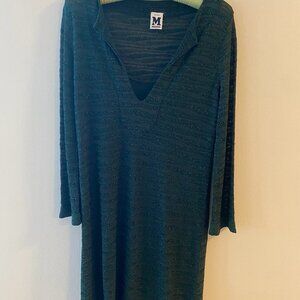 EUC - Metallic Green and black Missoni Mini Dress or Tunic